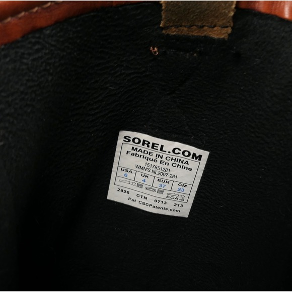 Sorel Leather Slimpack Equestrian Riding Boots Women's sz 6 Cinnamon 15" Tall - Picture 13 of 15